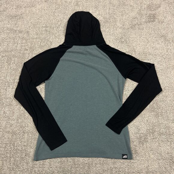 Belong Designs Shirt Mens Small Versatek Bamboo Hoodie Stretch Green Outdoor - Picture 4 of 7